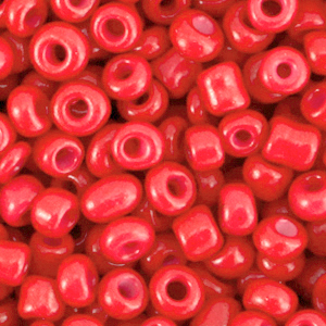 Rocailles 4mm amaranth red, 20 gram
